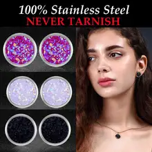 AAAAA качественные из нержавеющей стали сверкающие звезды серьги-гвоздики из полимерной смолы для женщин вечерние серьги-гвоздики ювелирные изделия Прямая поставка