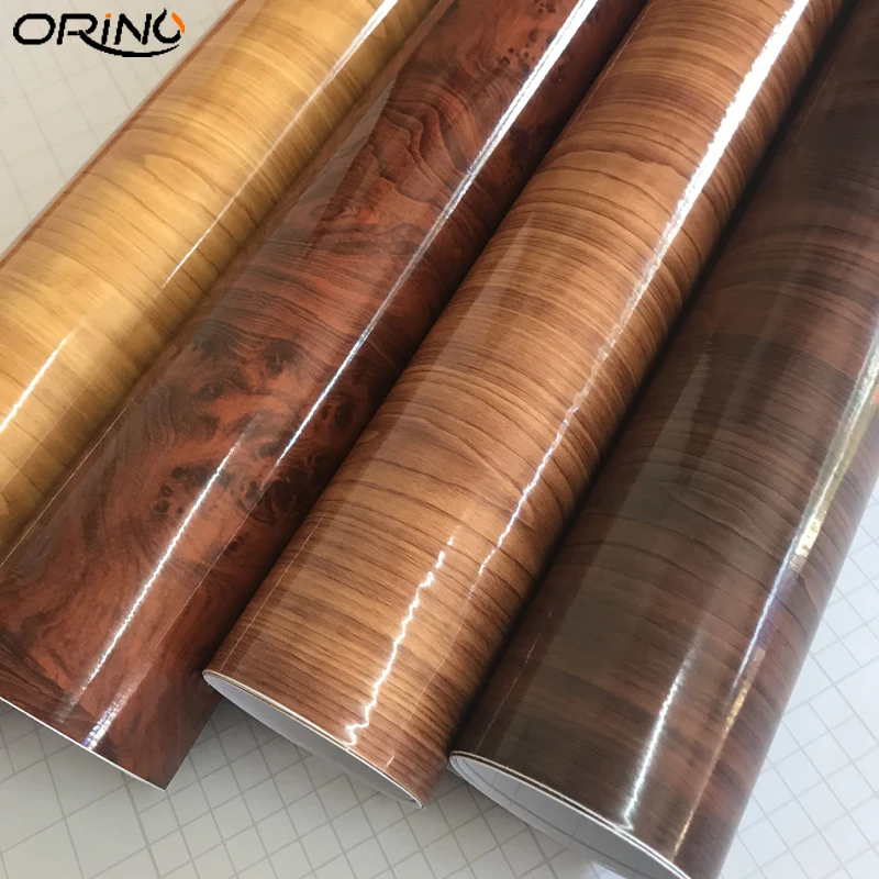 Wood Grain Car Wrap Film Sticker-2