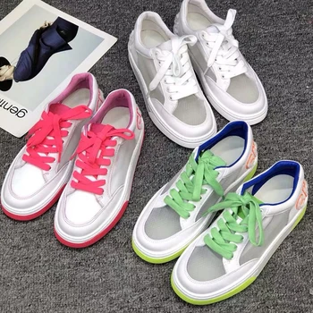 

highest cc French charei version of men's and women's sports shoes Italian design fashion flat shoes white high quality leather