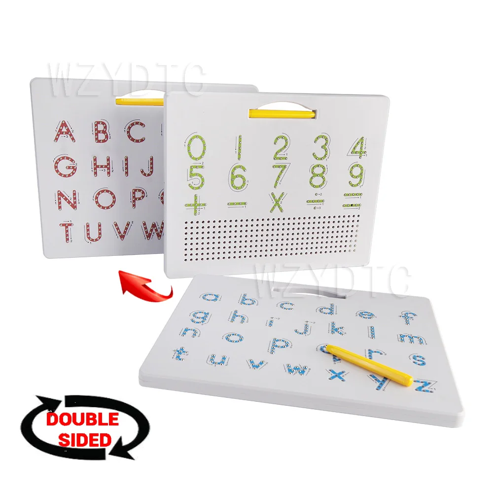 2 в 1 магнитная доска для рисования с игрушками Алфавит буквы калька доска Обучающие буквы Чтение Письмо обучения Алфавит Дошкольный подарок