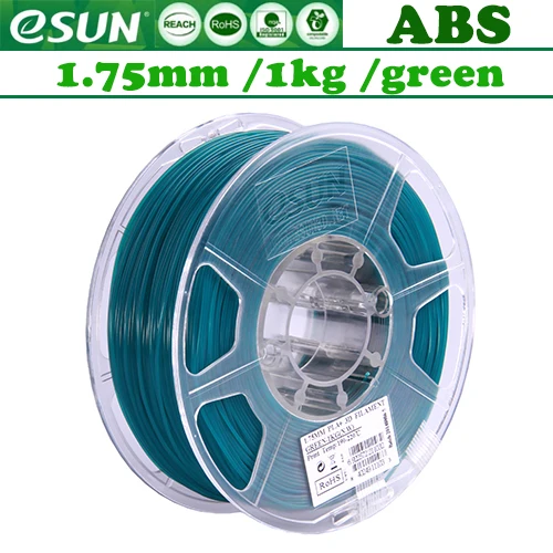 ABS PRO ESUN 3d принтер накаливания esun 1,75 мм 1 кг 340 м/для 3d принтера/RU - Цвет: ABS Green