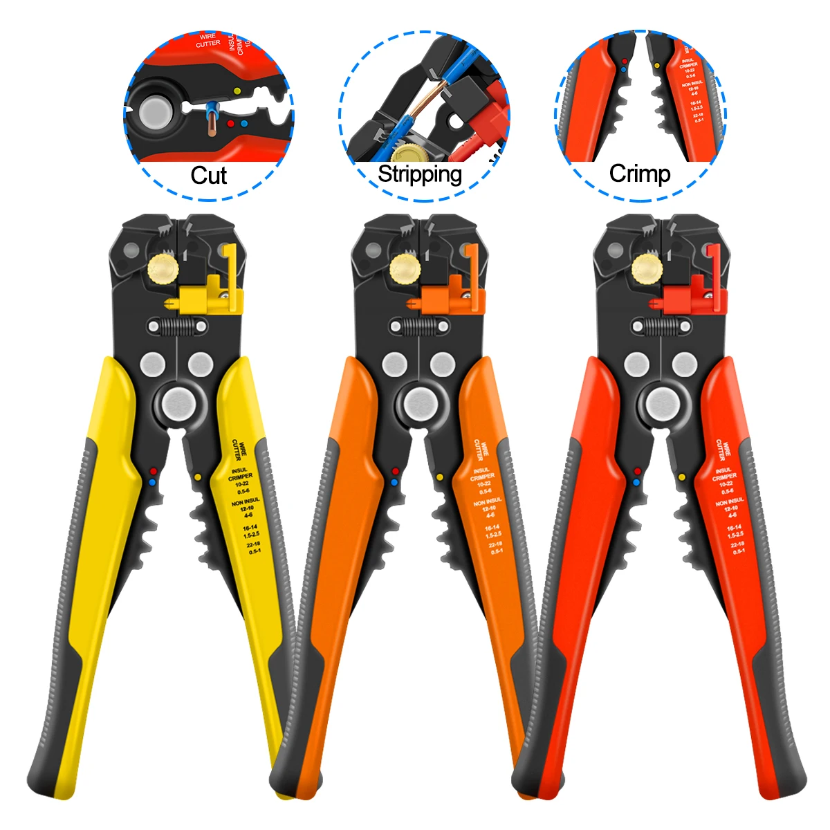 Wire Stripper  Automatic Stripping Pliers For BVR Cable Multifunctional Crimping Cutting Tools Brand JT-D1