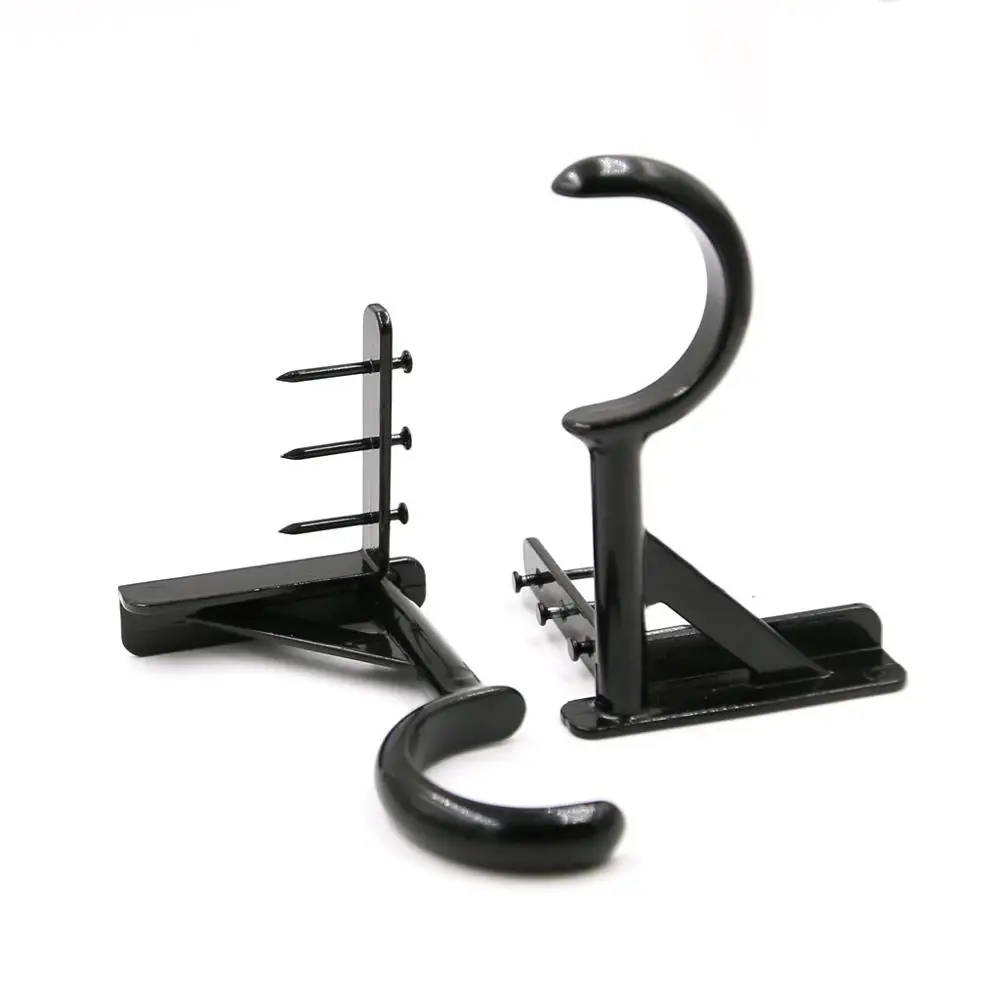 

1 Pair Curtain Rod Bracket Curtain Rod Holders Tap Right Into Window Frame Curtain Rod Bracket Curtain Bracket