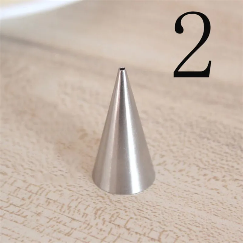 1.5mm 2# Round Decorating Cake Piping Tips Icing Tubes Pastry Nozzles Cupcake Tools Writing | Дом и сад