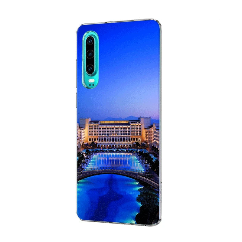 Мобильный телефон чехол для P Smart Z Plus P30 P20 P10 P9 P8 Lite Pro Жесткий Турция Стамбул Sceneary