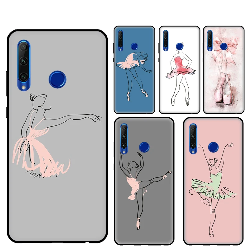 Чехол с рисунком балерины для Huawei Honor 50 9X 8X 8 9 10 Lite 20 Pro 4C 6C 7A 7X 8A 9S 7C 10i | Мобильные
