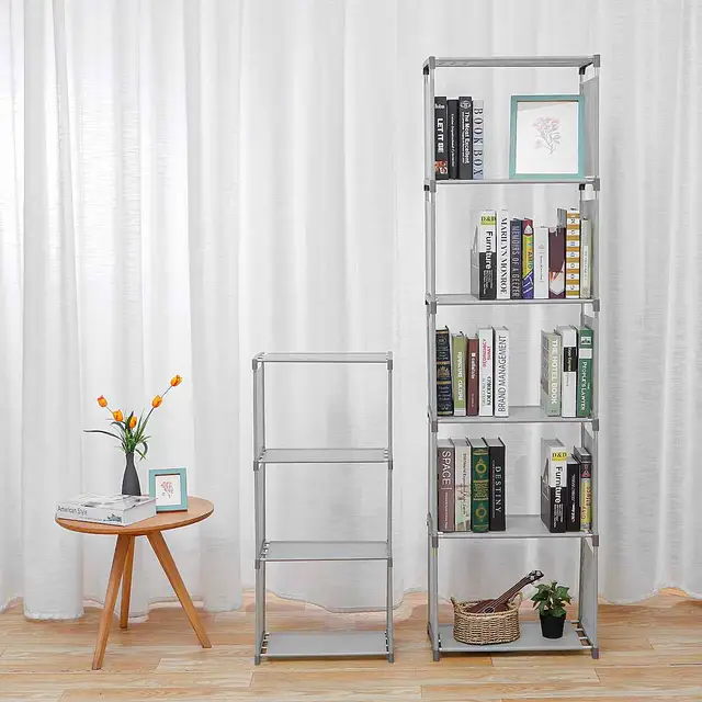 4 6tier Cube Bookshelf Storage Shelves Standing Cabinet Display