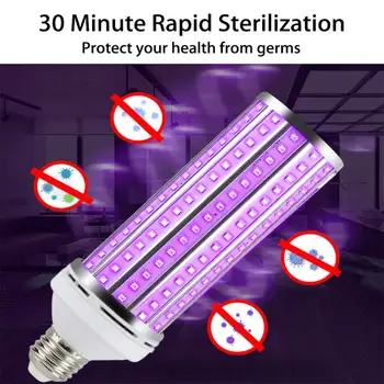 

60W Ultraviolet UV Sterilizer Corn Light Bulb Tube Disinfection Lamp Ultraviolet Corn Bulb Home Clean Air Kill Bacteria Mites