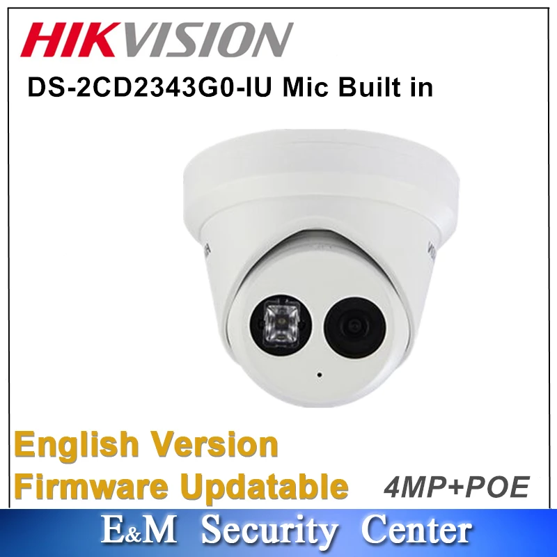 Оригинальная сетевая камера hikvision 4 МП WDR английская версия с фиксированным