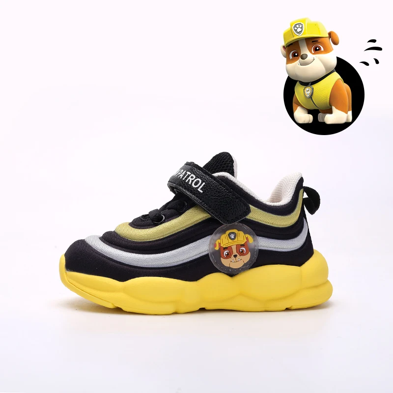 PAW PATRAL/Детская спортивная обувь для мальчиков и девочек; удобные кроссовки; детская дышащая повседневная обувь; размеры 23-30 - Цвет: Yellow