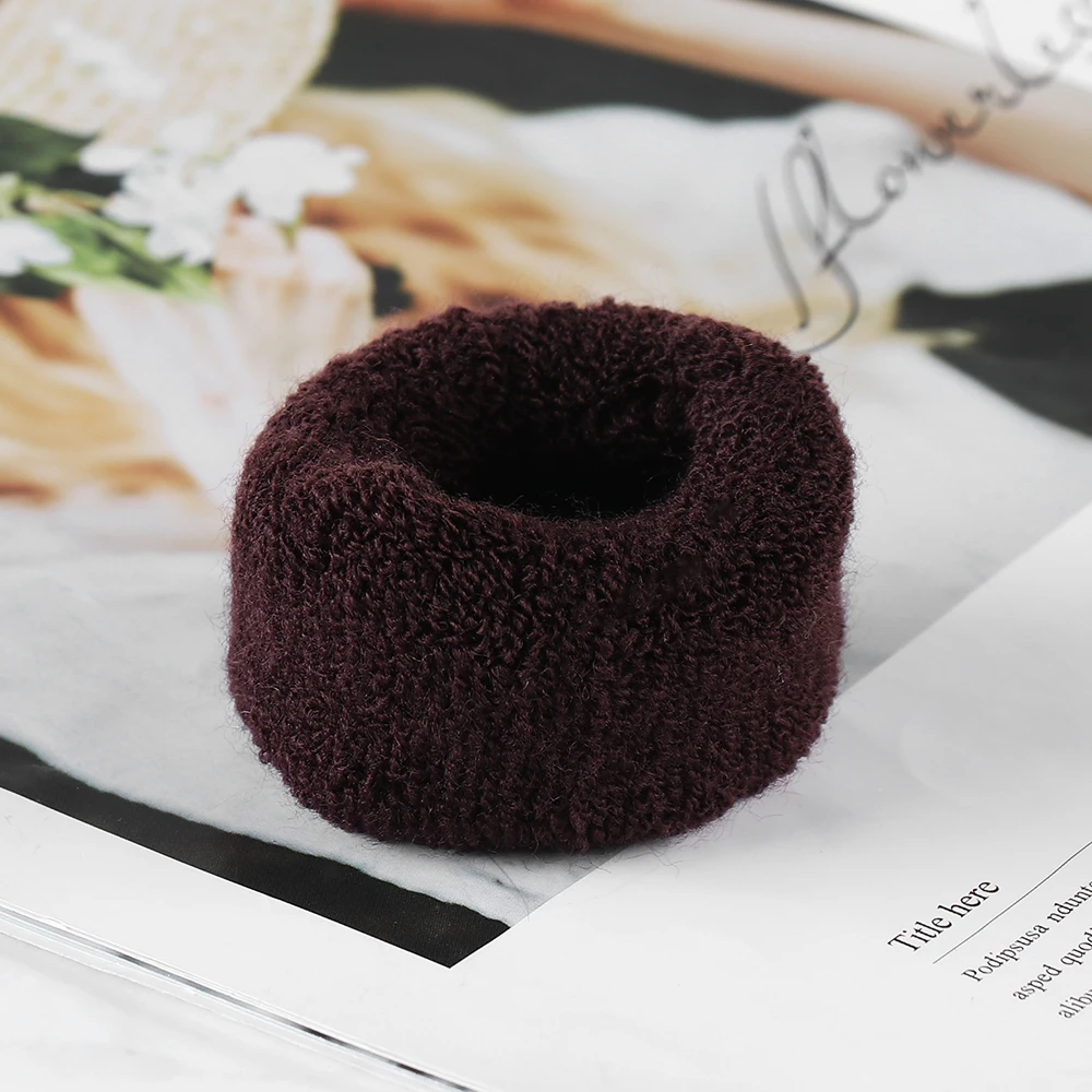 3 Teile/los Frauen Samt Scrunchie Elastische Haar Bands Mädchen Pferdeschwanz-halter Haar Seil Gummiband Stirnband Haar Zubehör – Detail 10