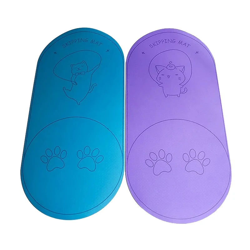 

Eco Friendly TPE Anti-Skid Yoga Skipping Mat, Silent Jumping Cushion, Sports Pad, 6mm Thickness
