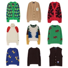 Kids Sweater Autumn Winter StRafina Boys Girls Knitted Sweater Cardigan Baby Woolen Top Sweater Outerwear Children Clothes
