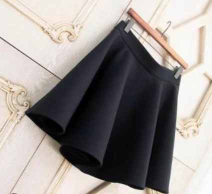

Photo Shoot New Style Slimming Half-length A- line Umbrella Pleated WOMEN'S Skirt Black And White with Pattern Students to Fight