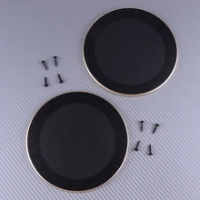 DWCX 2 шт. аудиомагнитолы автомобильные динамик сабвуфер гриль сетки Пылезащитная крышка " дюймов