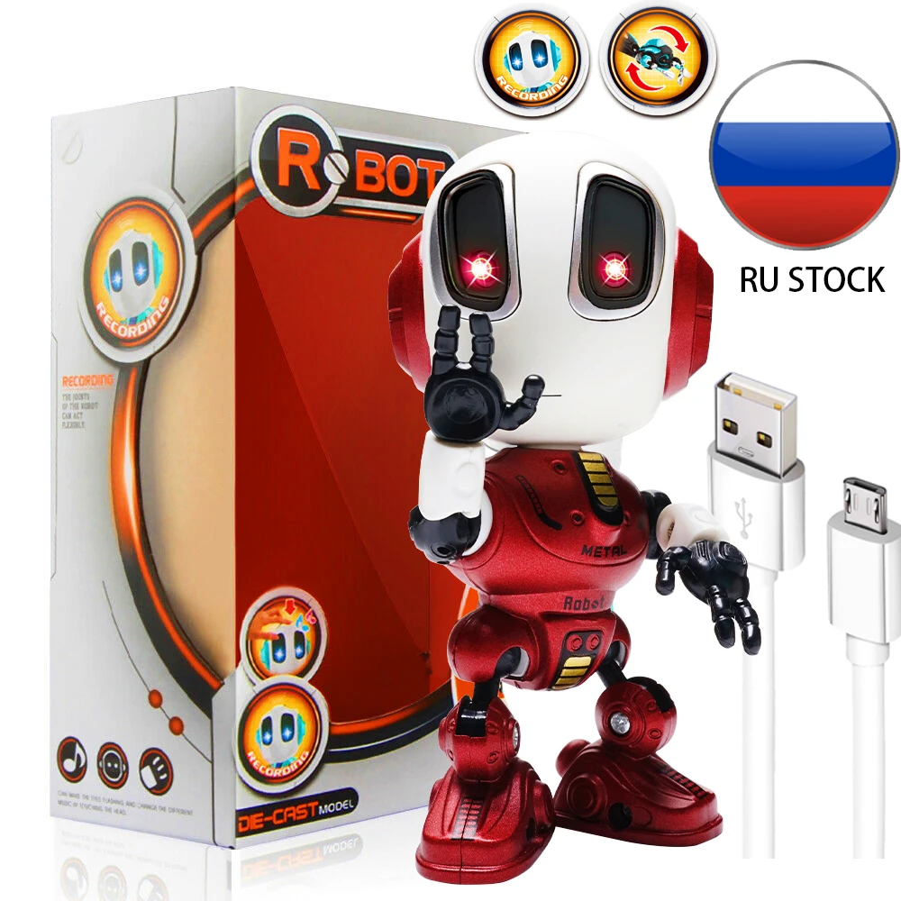 Игрушки роботы с зарядкой говорящий умный мини робот для детей обучающая игрушка гуманоидный чувство