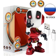 Robôs de carregamento brinquedos mini falando robô inteligente para crianças brinquedo educacional para crianças humanóide robô brinquedo sentido indutivo