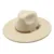 2022 Fedora Hat Women Big Wide Brim 9.5cm Vintage Khaki Felted Jazz Hat Winter Formal Dress Cap sombreros de mujer 8