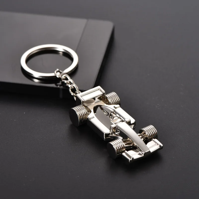 F1 гоночный автомобиль фигурный брелок все колеса полые F1 гоночные автолюбителей подвески с ключиками активности юбилей небольшие подарки