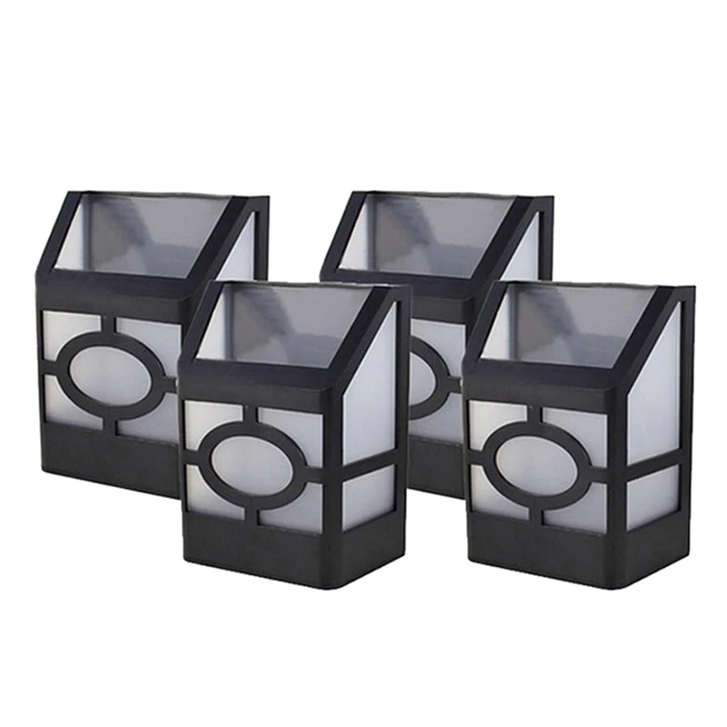

4 Pcs 2Led Solar Light Power Wall Light Garden Solar Light