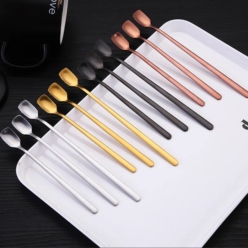 High Quality Stainless Steel Cocktail Bar Pattern Drink Shaker Muddler Stirrer Spoon Kitchen tableware
