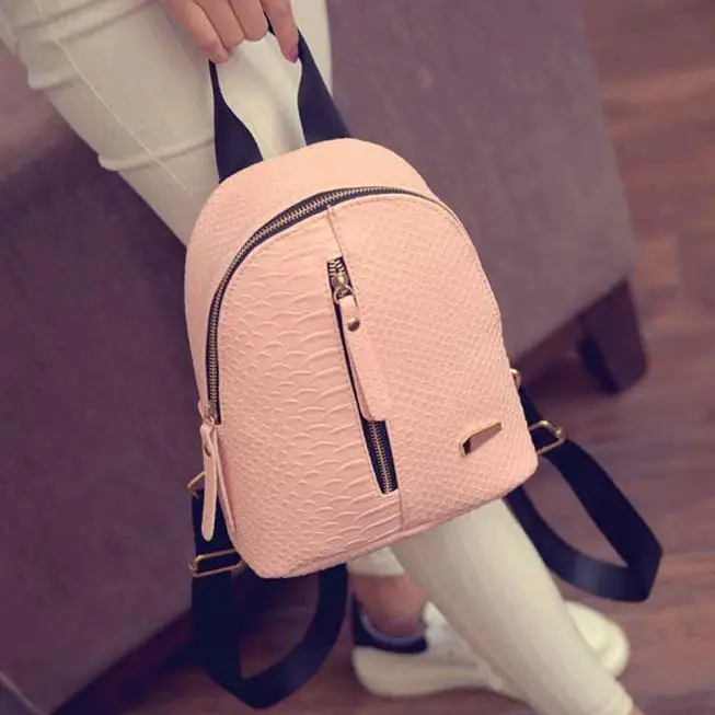 Женские кожаные рюкзаки большой емкости, школьные сумки, дорожные сумки на плечо, Повседневная сумка, Mujer Bolsa Feminina#25 - Цвет: Pink