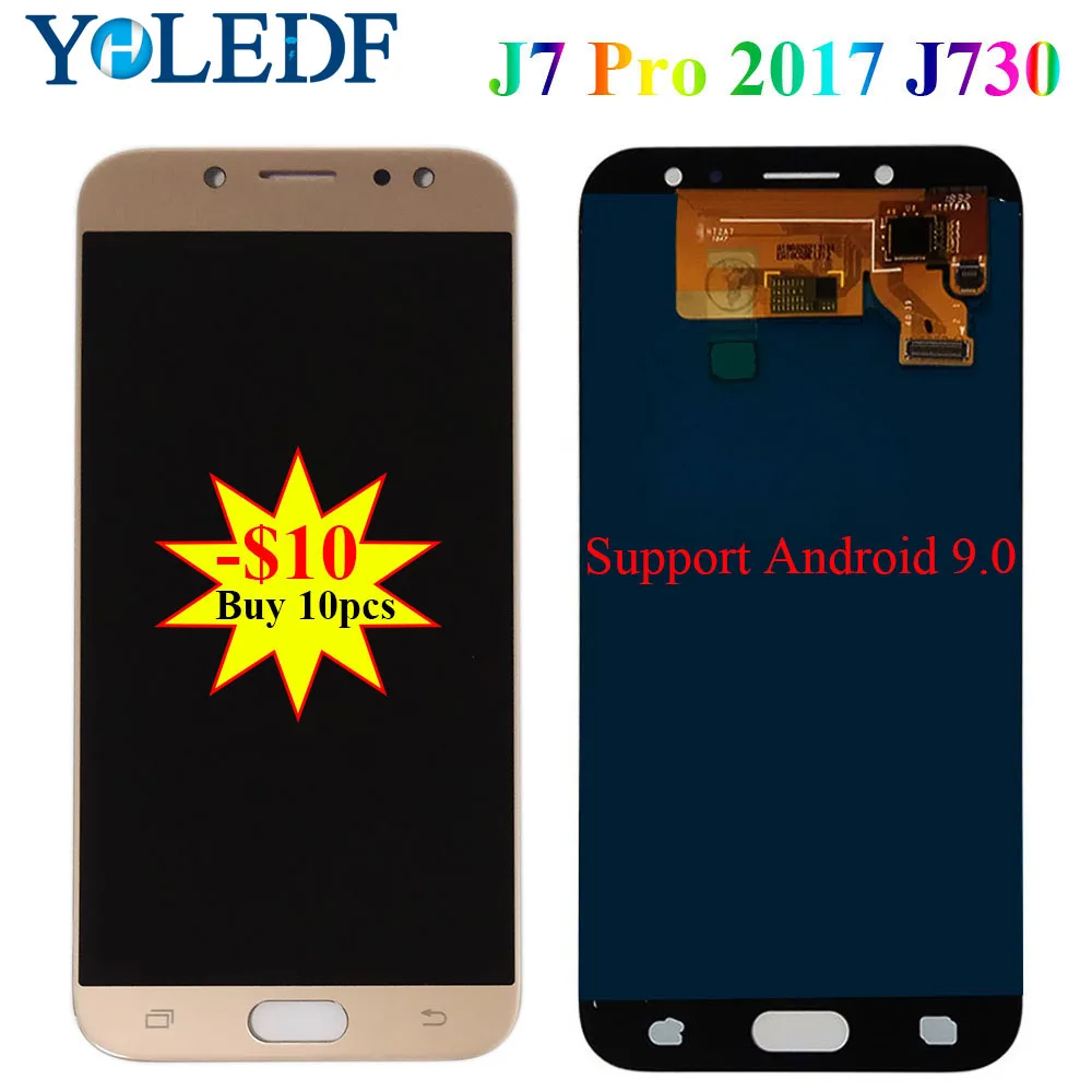 Для Samsung Galaxy J7 Pro 2017 J730 LCD J730F дисплей SM-J730F/G/GM/FN/DS сенсорный экран дигитайзер в сборе