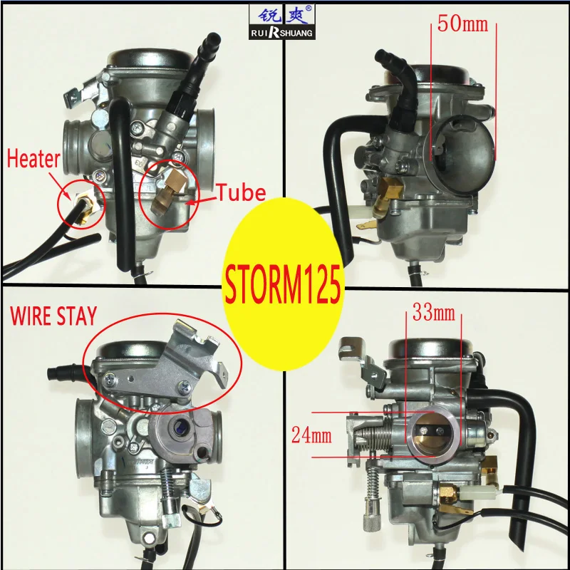 Honda-carburador motocicleta, CBF150, 125cc, 150cc, STORM125, CBR125, CB125 E, CBF150SHA, PD24J - AliExpress