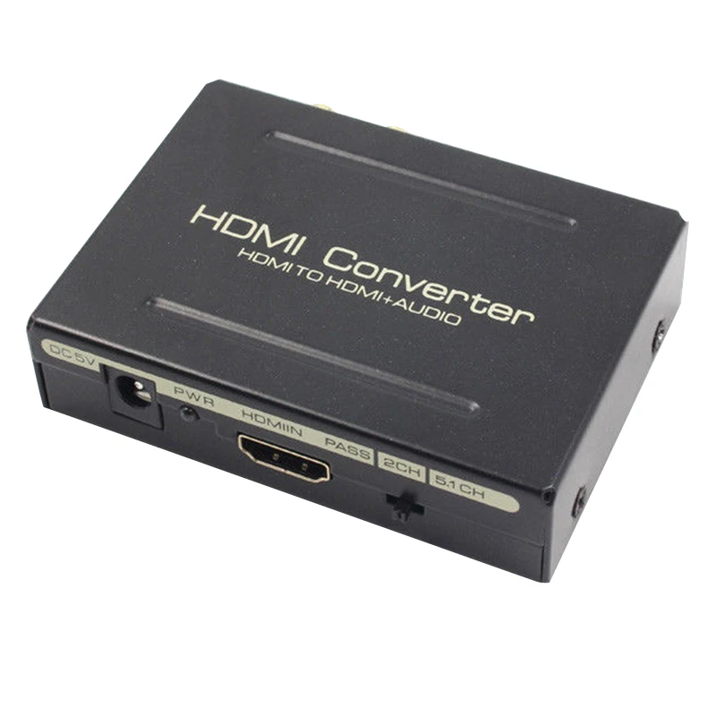 HDMI o Extractor Splitter to SPDIF Оптический RCA стерео L/R аналоговый преобразователь|Адаптеры
