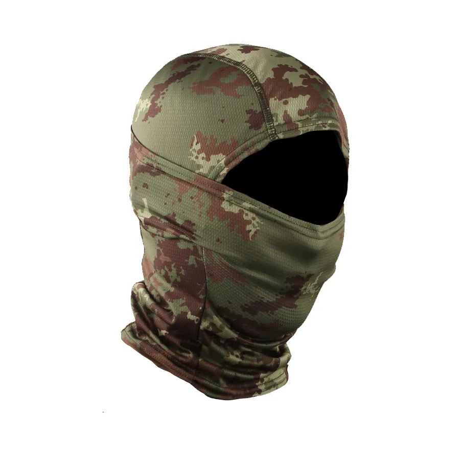 Military Balaclava Tactical Camouflage Head Cover Full Face Mask Hunting Scarf Breathable Fast Dry Cap Elastic Sandproof Bandana mens designer scarf Scarves