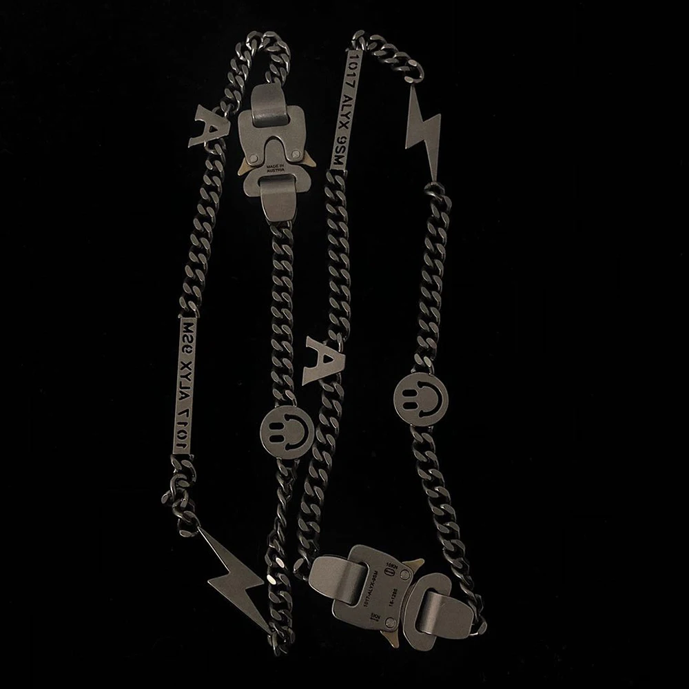 Comprar 1017 collar de cadena de Alix 9sm Lightning Alix Hero Hip Hop Alix Street accesorios collar de perlas sonriente