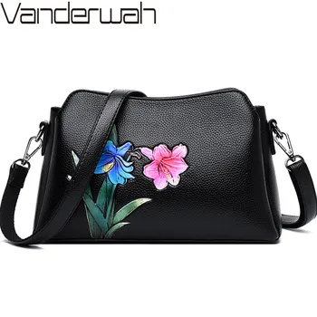 

Fashion Flower Leather Luxury Handbags Women Bags Designer Handbags High Quality Flower Chinese Style Crossbody Bags for Women
