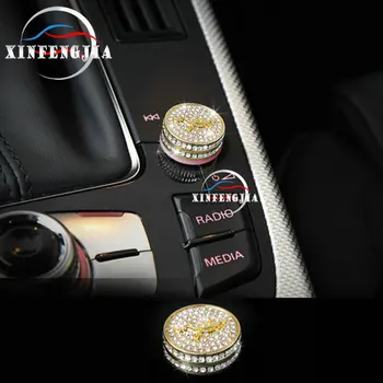 

For Audi A5 A4 B8 09-16 Crystal Style Volume Switch Adjust Switch Cover Trim