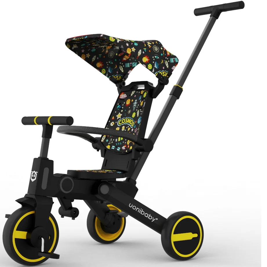 7 In 1 Tricycle Stroller Bike Portable Folding Multifunctional Baby Bicycle Kid Toddler Trikes Three-wheel Scooter | Мать и ребенок