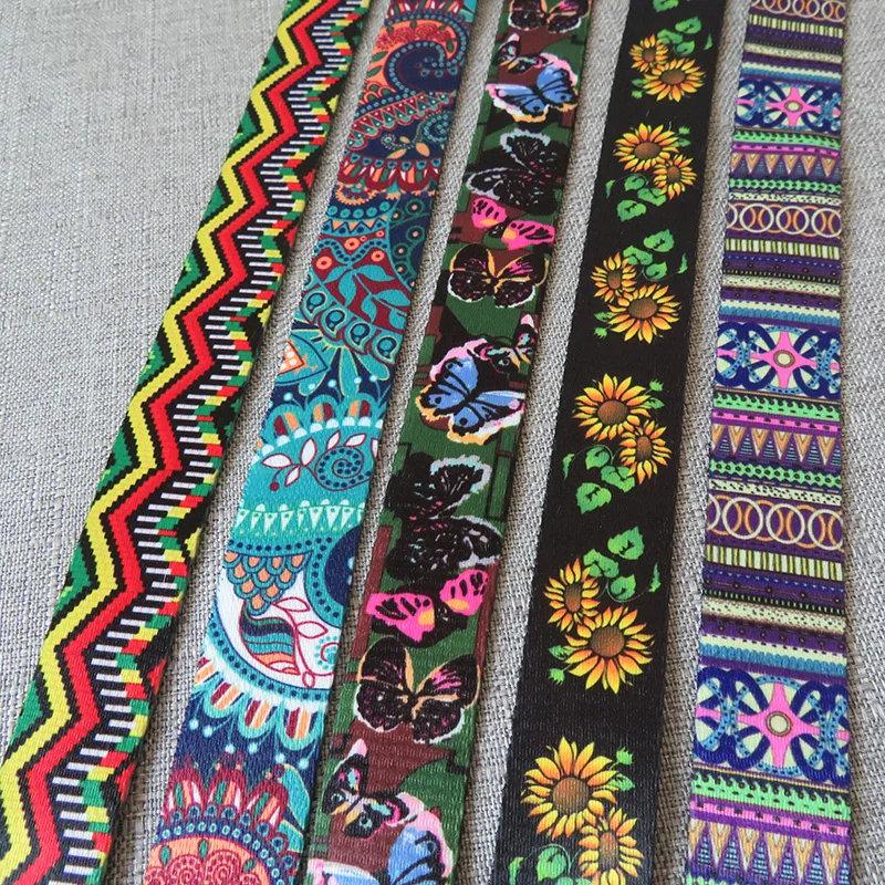 5Yards Width 25mm 38mm Webbing Yoga Belt Tape Strap Rope Dog Pet Collar Leash Harness Backpack Bag Garment Ribbons DIY Accessory