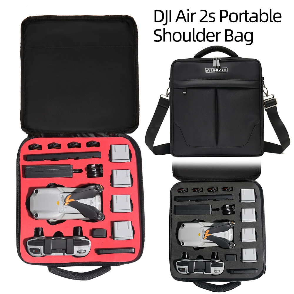 DJI Air 2S 휴대용 숄더 백 단일 운반 케이스 Mavic Air 2 박스 액..