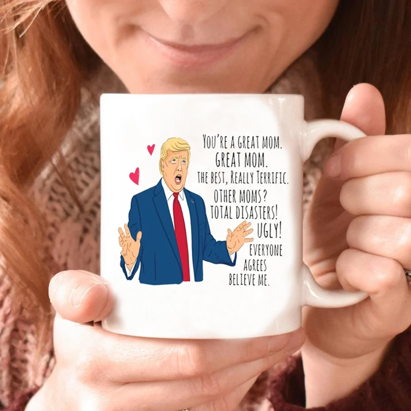 

Кружка для отличной мамы, забавная кружка для кофе с изображением Трампа, подарок для мамы