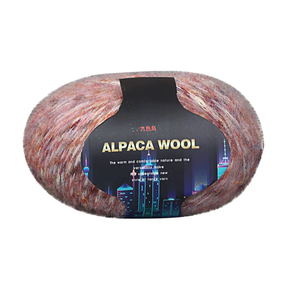 Красочные Alpacawool ручной вязки пальто свитер шарф линии из толстой шерсти инновационные и удобные товары для дома - Цвет: O