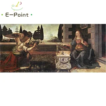 

Da Vinci " Annunciation " Oil Painting Print on Cotton Canvas Painting Abstract Christmas Decorations for Home YG1098