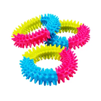 

Dog bite ring, soft rubber spring toy for dogs, bite clean, toy to increase the intelligence of pets pet products