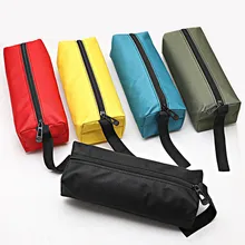 Bolsa de herramientas de mano, bolsa organizadora de lona impermeable para tornillos pequeños, clavos, brocas, piezas de Metal, 1 unidad
