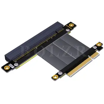 

BQLZR PCB-Cable 16X to 8X Extension Cable for PCI-e Card 180 Degree Type Black