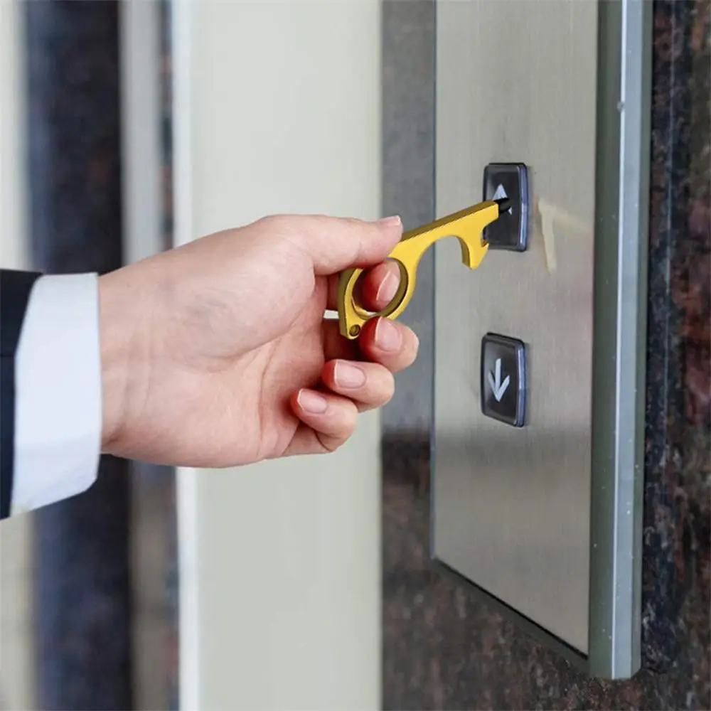 

Safety Door Opener No Touch key Portable Anti-germ Elevator Button Drawer Door Handle Assistant safe Contactless Tool Assistant