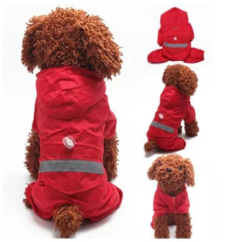 

Fashion Pets Raincoat Outdoor Camouflage Reflective Dog Rain Coat Cute Hoodies Poncho For Teddy Bichon Dog Costume Dog Umbrella