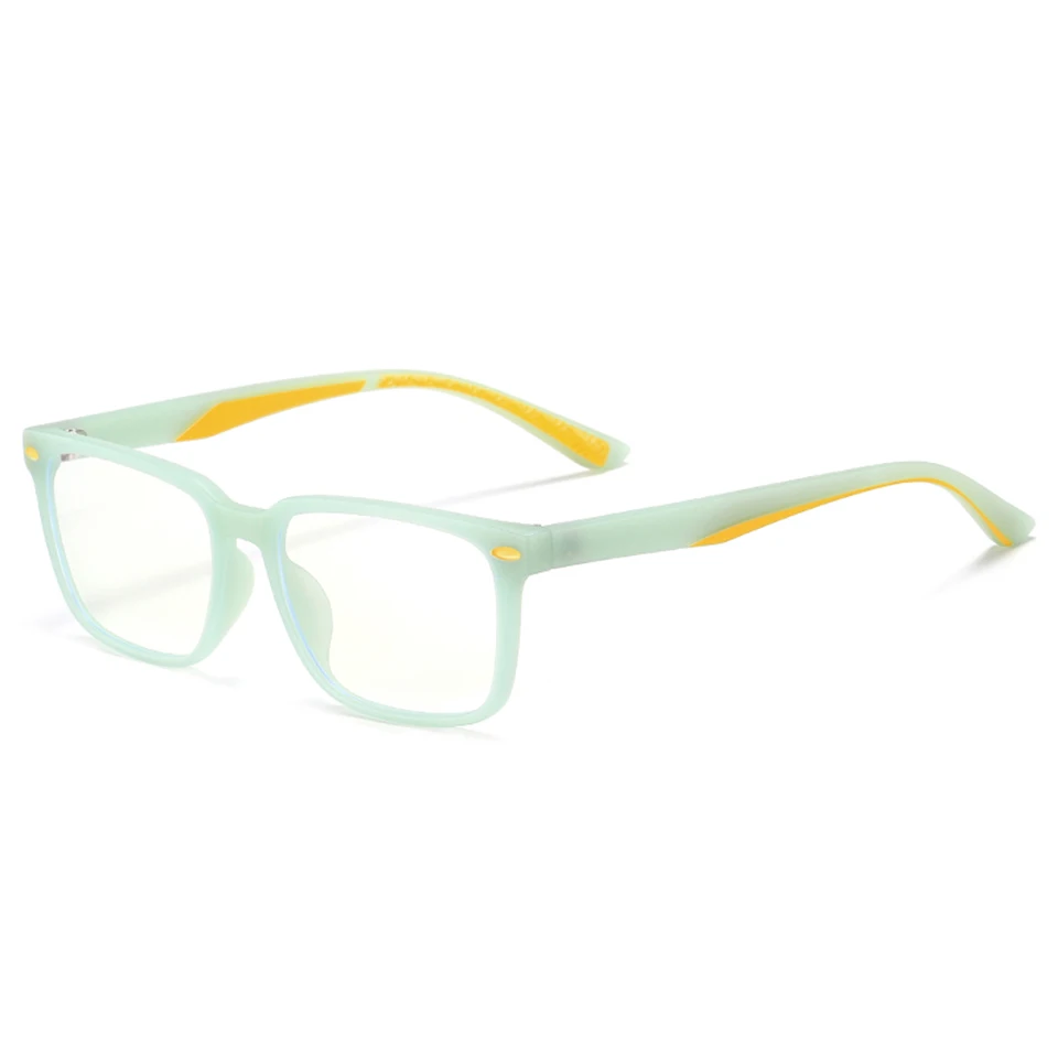light green ELITERA, Детские квадратные очки, оправа TR90, оправа для очков, детская оптическая оправа, очки для От 6 до 12 лет - Цвет оправы: light green
