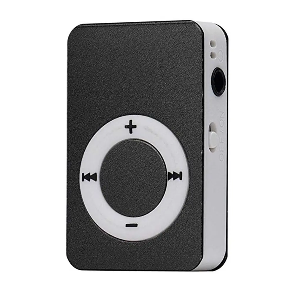Black Металлический мини MP3-плеер с зажимом, Спортивная Цифровая Музыкальная поддержка, TF карта, mp3-плеер, USB 2,0 с разъемом для наушников 3,5 мм - Цвет: Black