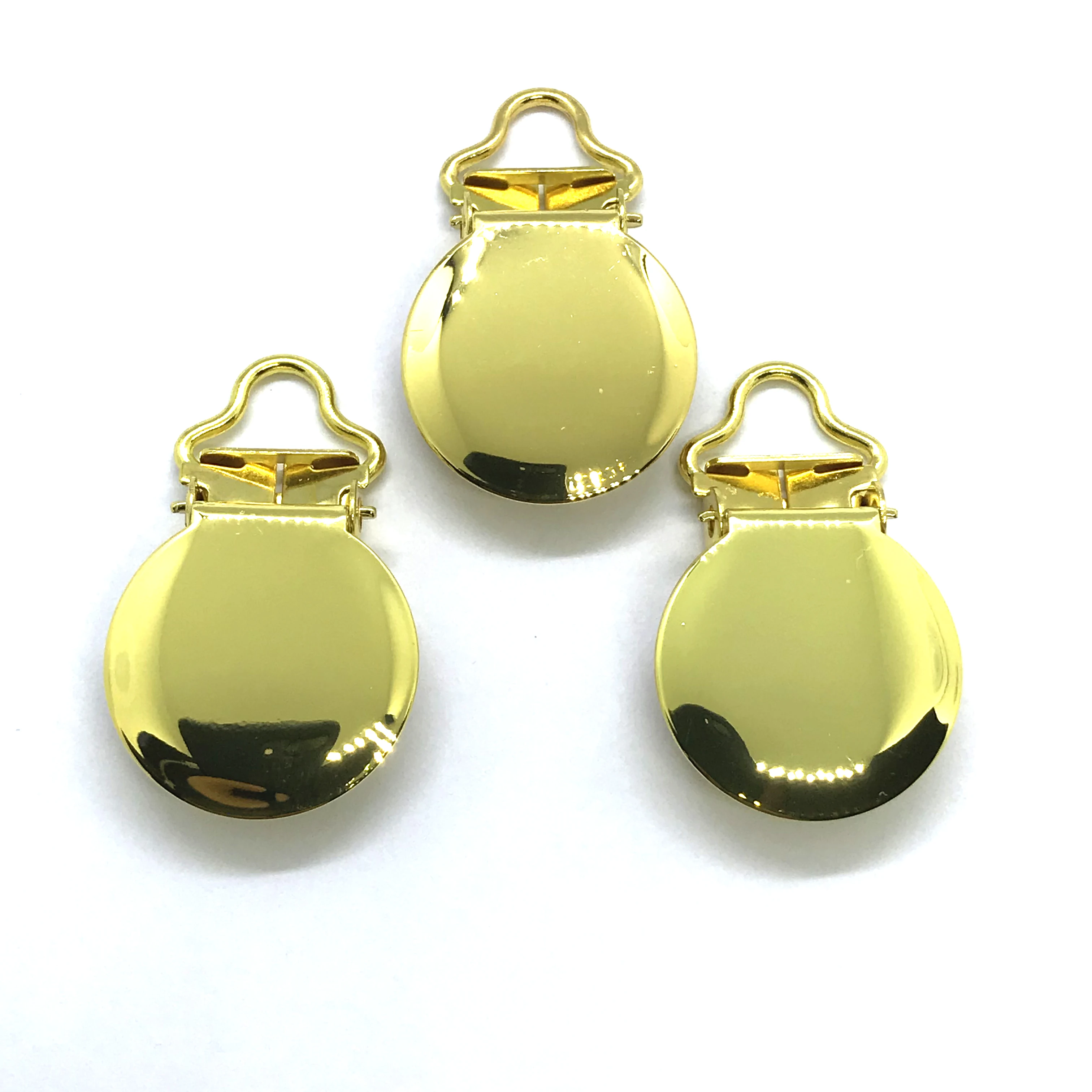 25pcs Small Loop 5mm Gold Color Round Suspender Clips Rack Plating Garment Clips AliExpress