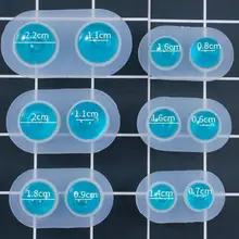 6 размеров/набор ручной работы BJD кукла тяжелые глаза со зрачком Прозрачная силиконовая форма смола литье формы Основание давление DIY BJD материалы для глаз