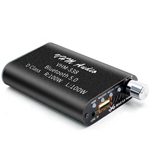 VHM338 Mini Bluetooth 5 0 Digital Amplifier Hifi Stereo Wireless Audio Receiver Power Amp 100W 100W Car Sound Amplifiers