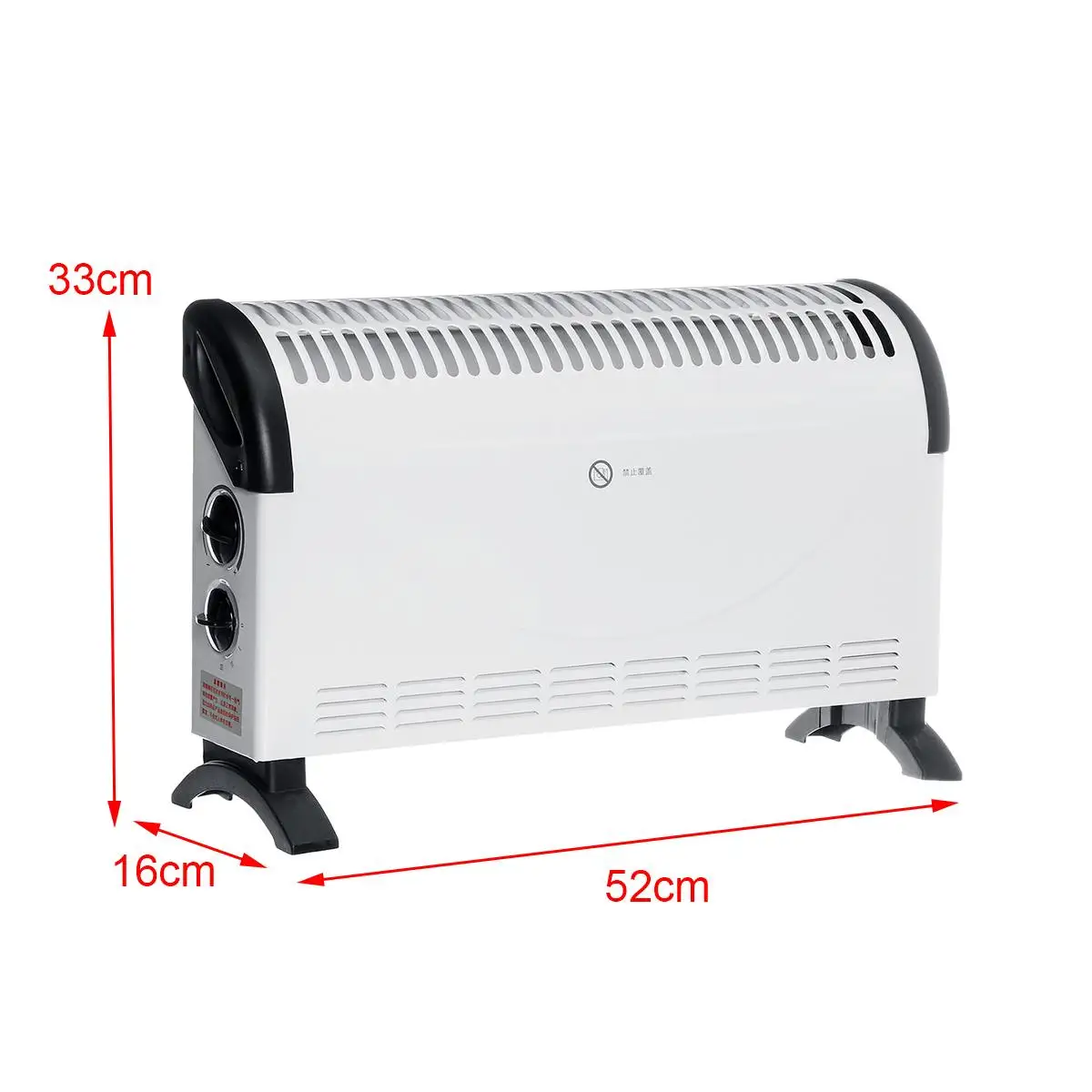 1800W Electric Heater Home Bath Thermostatic Heater Electric Winter Warmer Fan 3 Heat Settings Intelligent Heating Wire Heater
